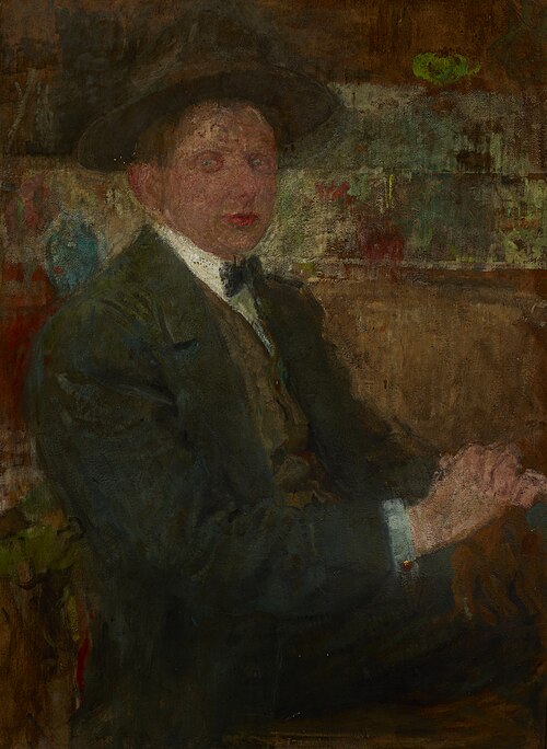 Portrait of a Man in a Hat, 1915, Olga Boznańska