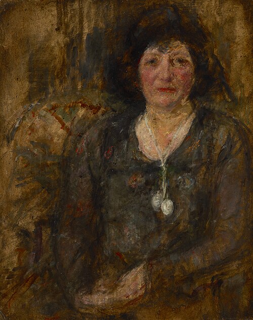 Portrait of a Lady with a Necklace, 1915, Olga Boznańska