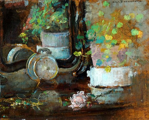 Martwa natura z budzikiem, 1912, Olga Boznańska