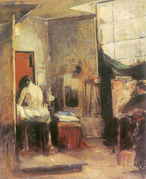 In atelier., 1890, Olga Boznańska