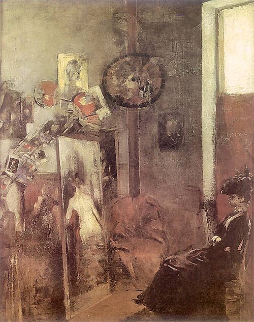 W pracowni, 1890, Olga Boznańska