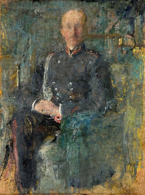 Portret Xawerego Pusłowskiego w mundurze oficera ułanów polskich (1875-1968), , Olga Boznańska