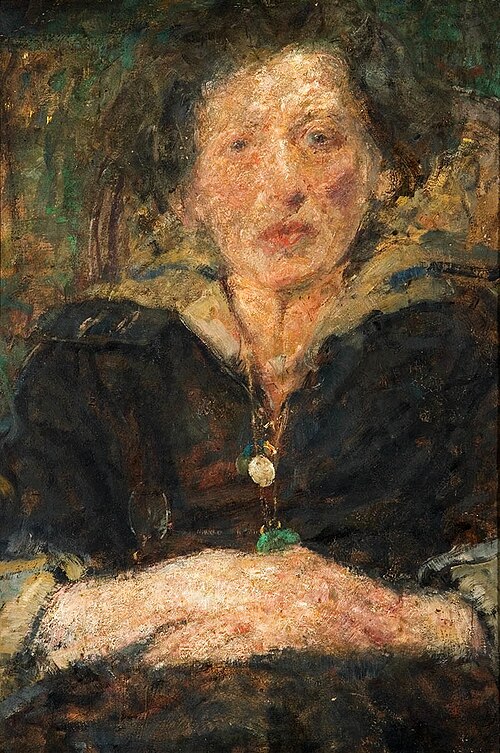 Portret pianistki Fridy Eissler., 1928, Olga Boznańska