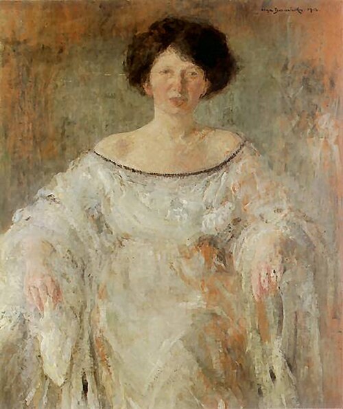 Young woman in white, 1912, Olga Boznańska