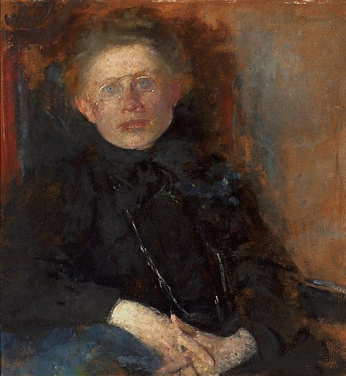Portrait of painter Anna Saryusz-Zaleska., 1899, Olga Boznańska