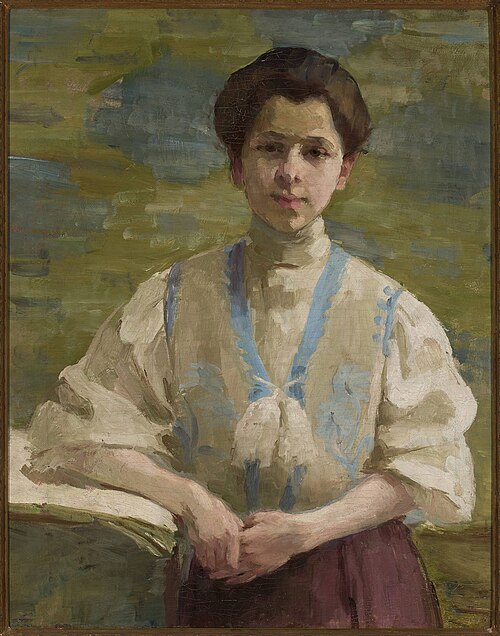 Self-portrait with folded hands, 1893, Olga Boznańska