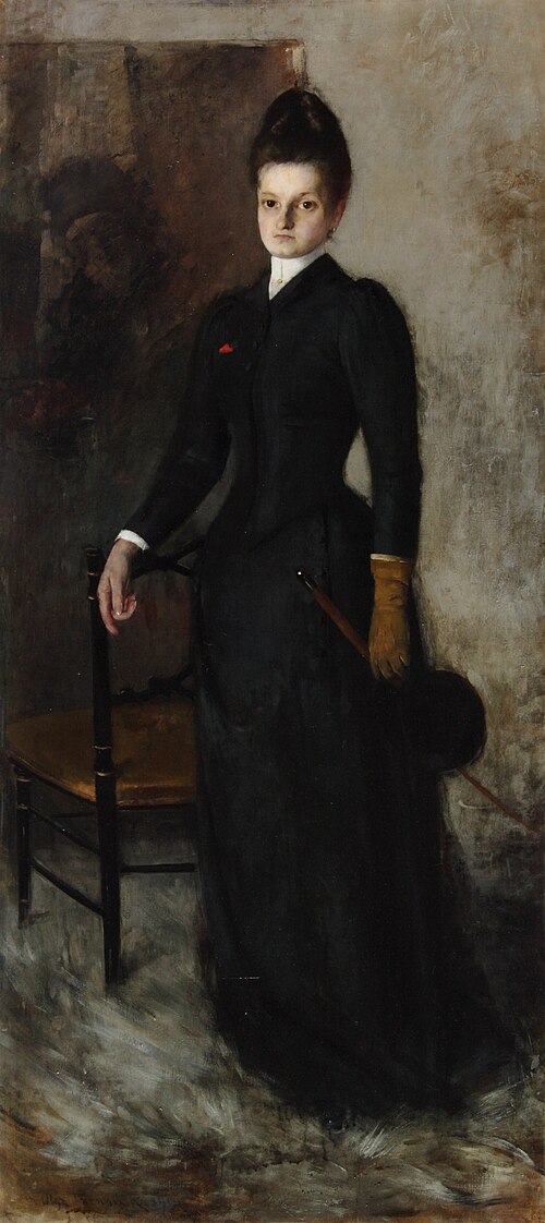Amazon-Portrait of a Sister, 1891, Olga Boznańska