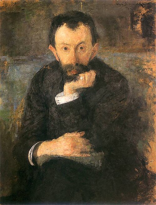 Portrait of Samuel Hirszenberg, 1905, Olga Boznańska
