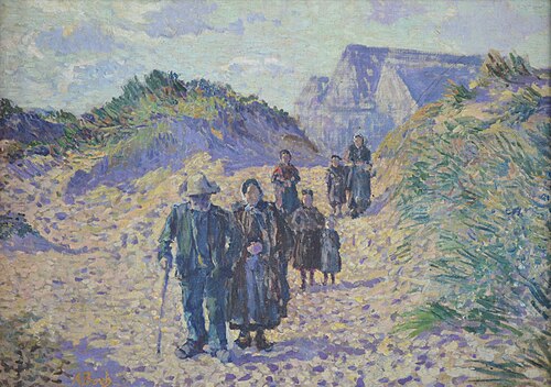 Retour de la messe par les dunes, , Anna Boch