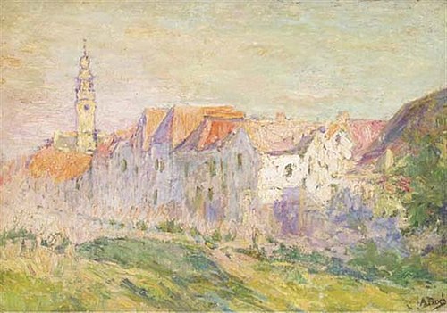 A view of Veere, Zeeland, 1906, Anna Boch