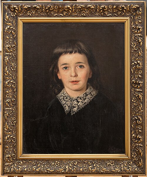 Boy with White Lace, 1872, Anna Boch