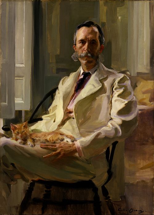 Man with the Cat (Henry Sturgis Drinker), 1898, Cecilia Beaux