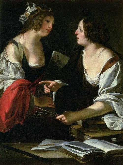 Allegory of Painting and Architecture, 1620, Francesco Rustici