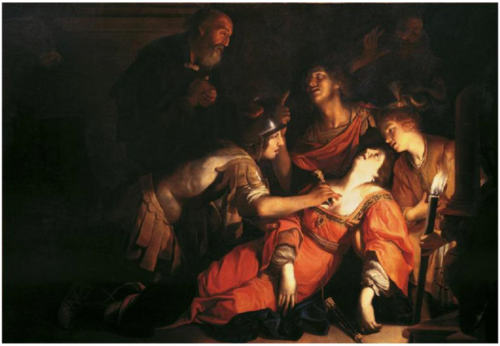 The death of Lucretia, 1624, Francesco Rustici