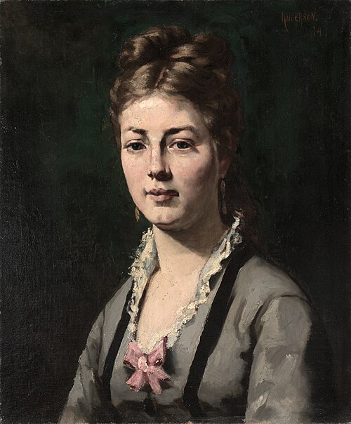 Portrait of a Woman, 1874, Abraham Archibald Anderson