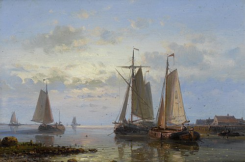 Evening on the estuary, , Abraham Hulk sr
