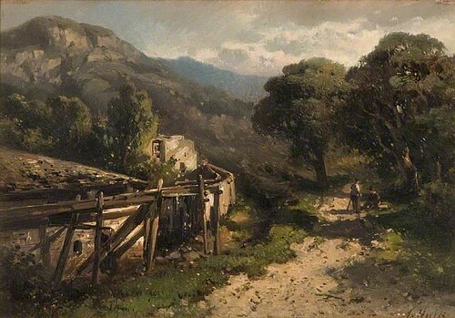 Landscape and Mill, , Abraham Hulk Senior