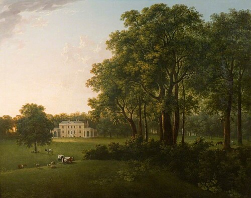 A View of the South Front of Bower House, Havering-atte-Bower, 1791, Abraham Pether