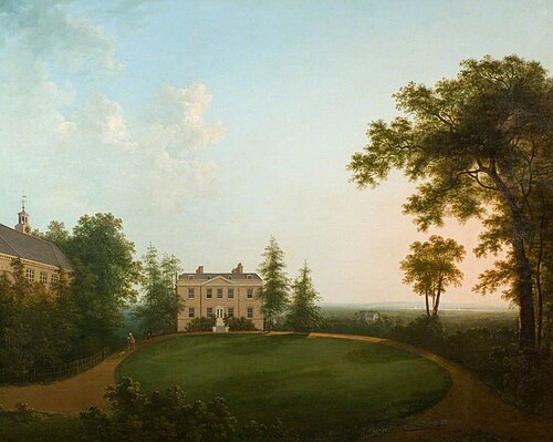 A View of the North Front of Bower House, Havering-atte-Bower, 1791, Abraham Pether