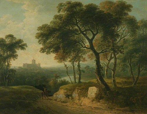 St Albans Abbey, Hertfordshire, 1796, Abraham Pether