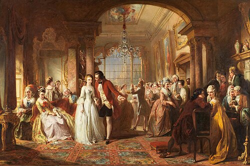 A Ballroom in the Year 1760, 1848, Abraham Solomon