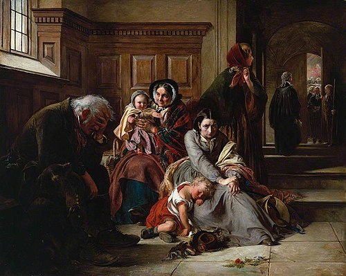 Waiting for the Verdict, 1857, Abraham Solomon