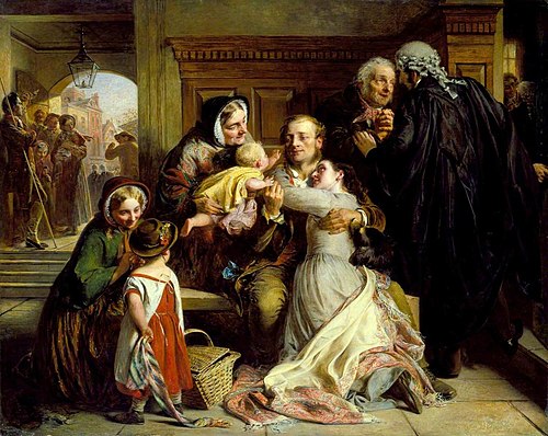 Not Guilty (The Acquittal), 1857, Abraham Solomon