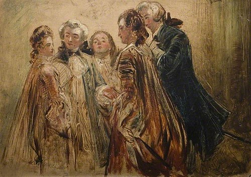 Conversation Piece, 1847, Abraham Solomon