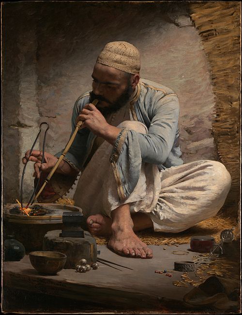 The Arab Jeweler, 1882, Charles Sprague Pearce