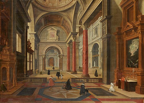 Church Interior, 1627, Esaias Van de Velde l'Ancien