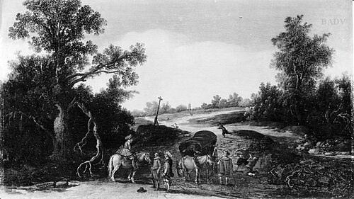 Überfall auf einen Reisewagen, 1622, Esaias Van de Velde l'Ancien
