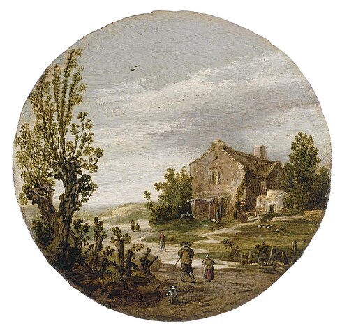 Landschaft mit Gehöft und Landweg, 1625, Esaias Van de Velde l'Ancien