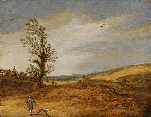 Paysage de dunes, 1629, Esaias Van de Velde l'Ancien