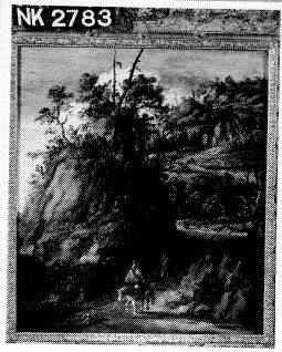 Mountainous landscape with traveller., 1650, Esaias Van de Velde l'Ancien
