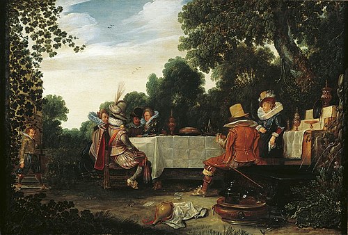 The Garden Party, 1619, Esaias Van de Velde l'Ancien