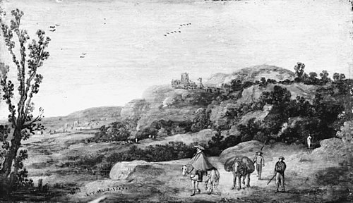 Hilly Landscape, 1627, Esaias Van de Velde l'Ancien