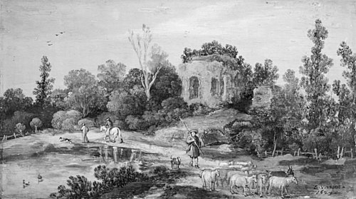 Landscape with a Ruin, 1627, Esaias Van de Velde l'Ancien
