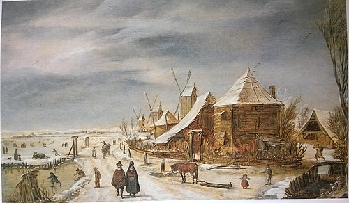 Winter Landscape with Windmills, 1614, Esaias Van de Velde l'Ancien