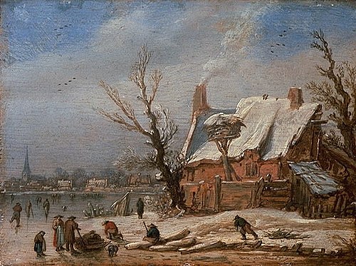 Winter landscape, 1629, Esaias Van de Velde l'Ancien