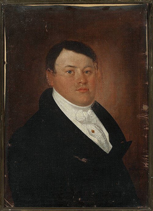Portrait of a man, 1827, Marcin Jabłoński