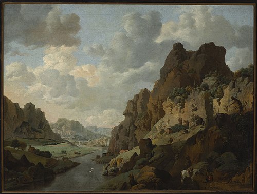 Mountain landscape, 1650, Jan van Aken