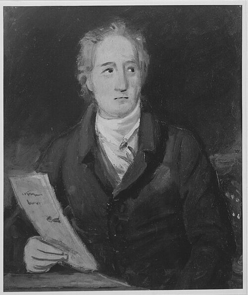 Johann Wolfgang von Goethe (Ölskizze), 1828, Joseph Karl Stieler