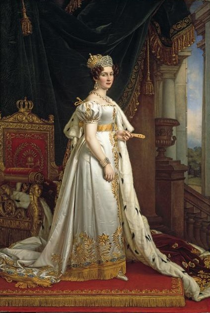 Königin Therese von Bayern im Krönungsornat, 1826, Joseph Karl Stieler