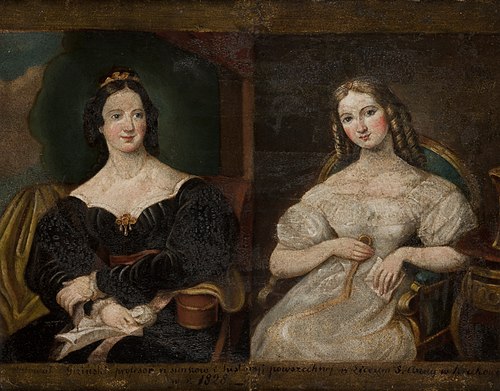 Portrait of Two Women, 1828, Antoni Giziński