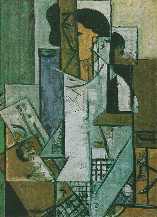 Self-Portrait with Palette, 1915, Nadezhda Udaltsova