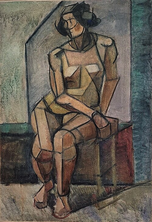 Weiblicher Akt, 1912, Nadeschda Oudaltsova