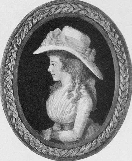 Porträt der Maria Edgeworth (1768-1849), 1790, Adam Buck