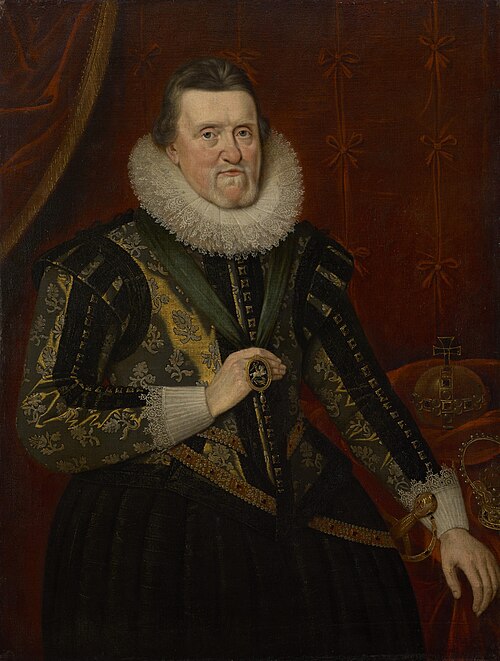 James VI and I, 1566 - 1625. King of Scotland 1567 - 1625. King of England and Ireland 1603 - 1625, 1620, Adam de Colone