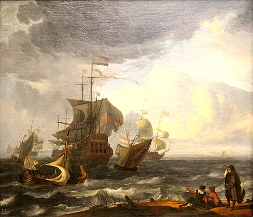 Dutch warships, 1676, Ludolf Bakhuizen