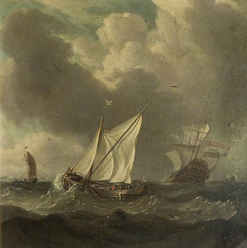 Seascape, , Ludolf Bakhuizen